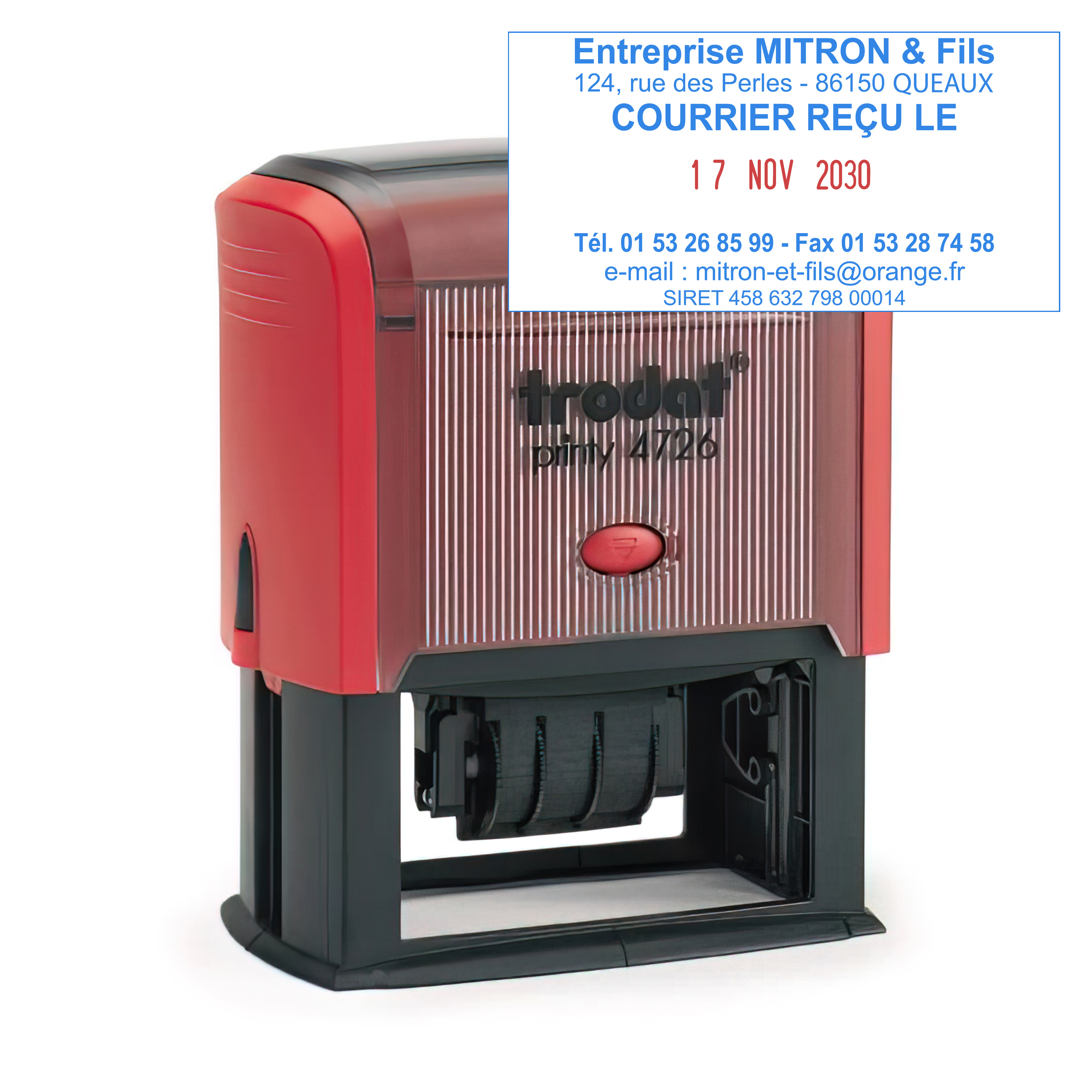 Tampon Trodat Printy 4726/2 Tampons dateurs