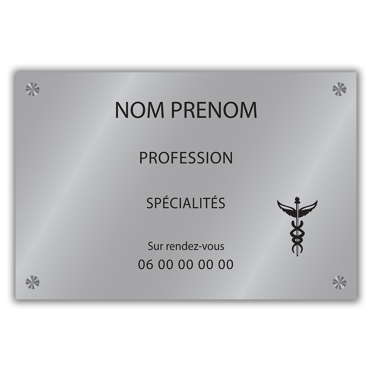 Plaque gravée 300x200mm Plaques professionnelles