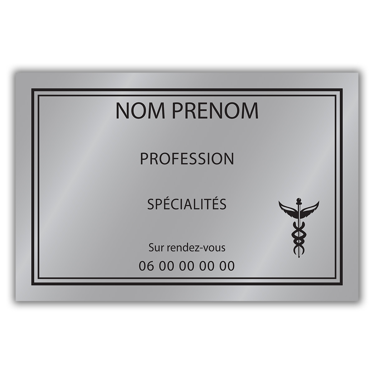 Plaque gravée 300x200mm Plaques professionnelles
