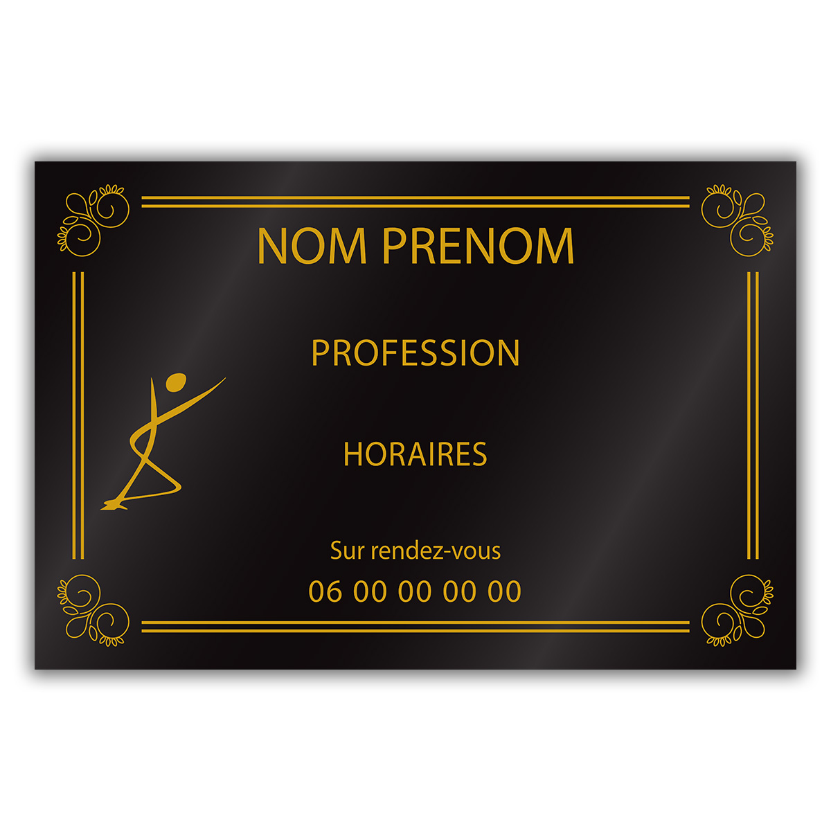 Plaque gravée 300x200mm Plaques professionnelles