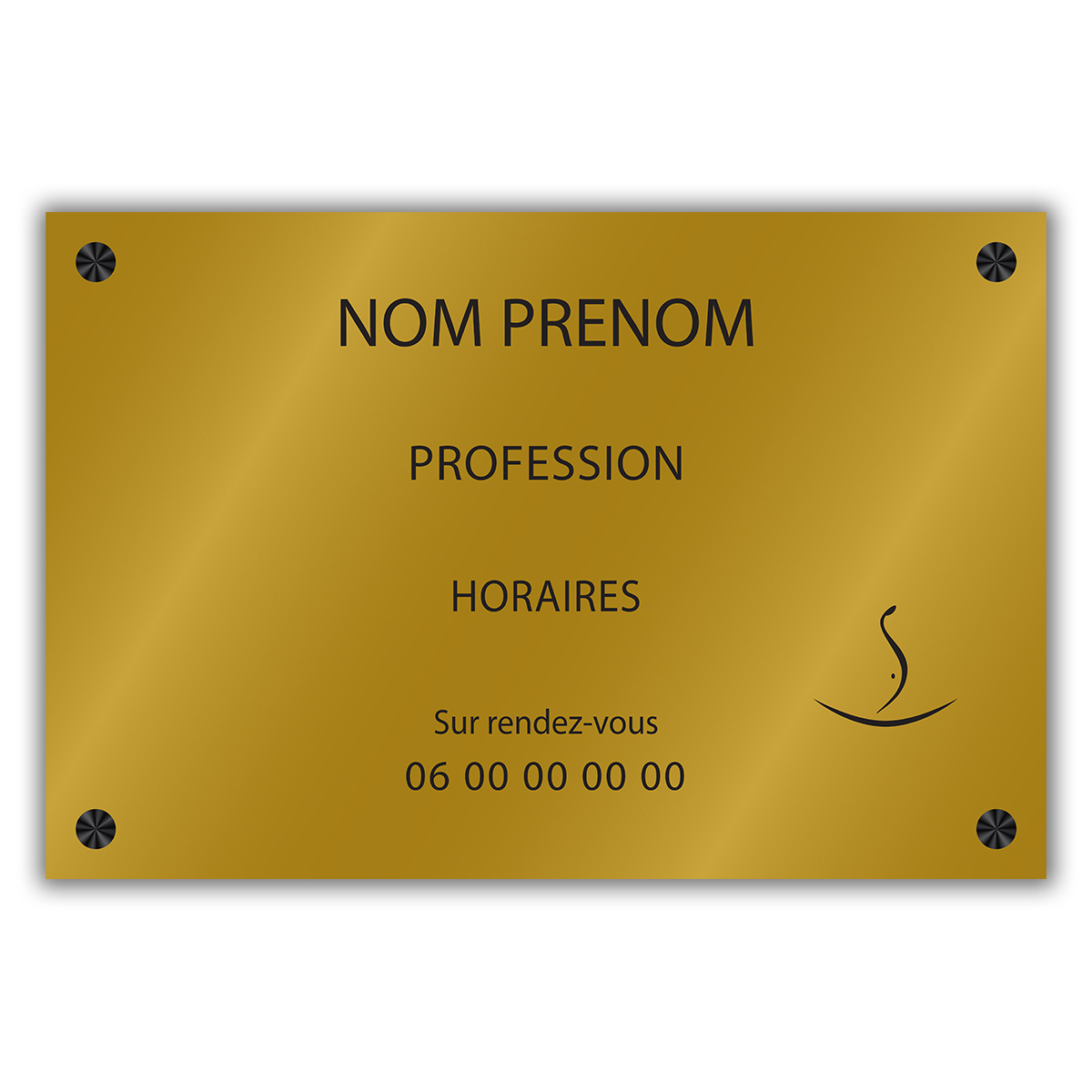Plaque gravée 300x200mm Plaques professionnelles