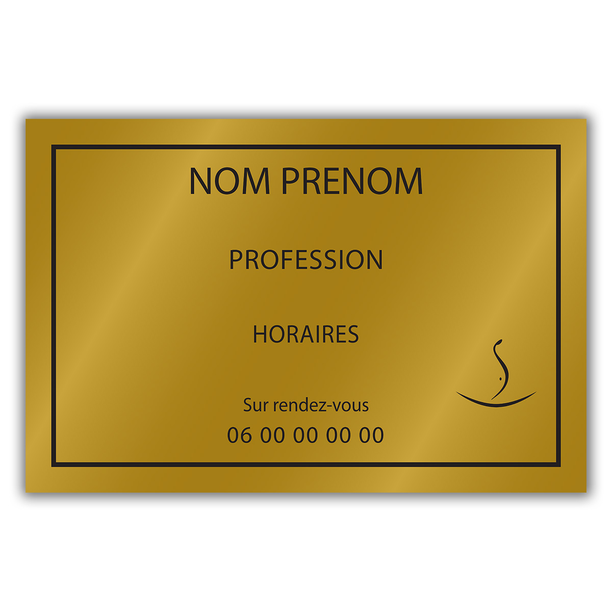 Plaque gravée 300x200mm Plaques professionnelles