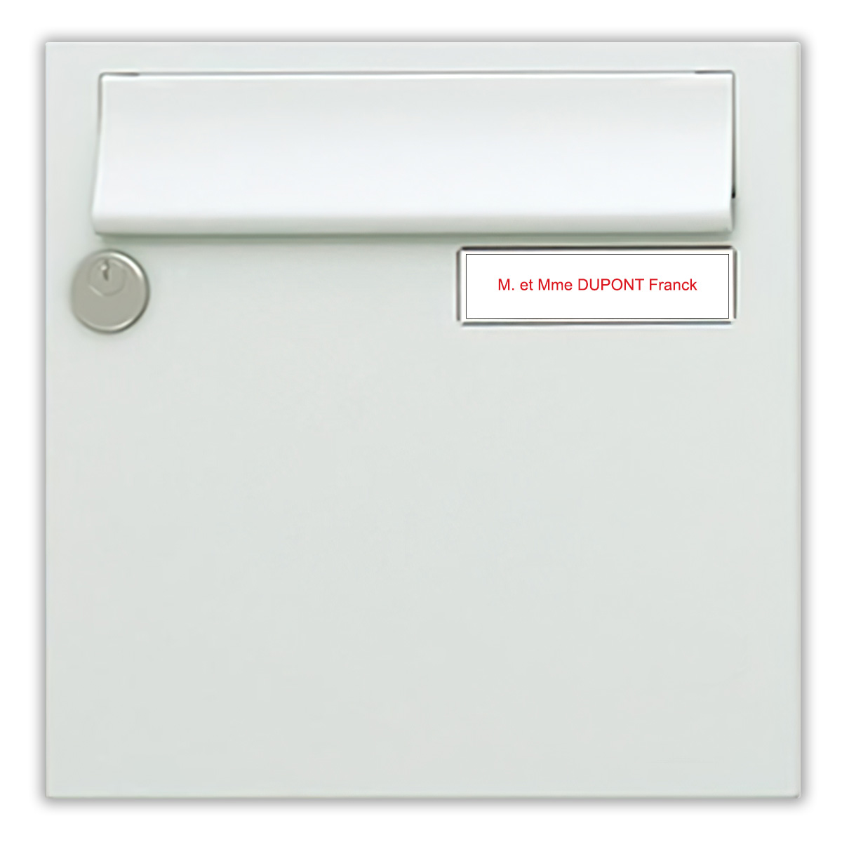 Plaque de boite aux lettre blanche Plaques de boite aux lettres