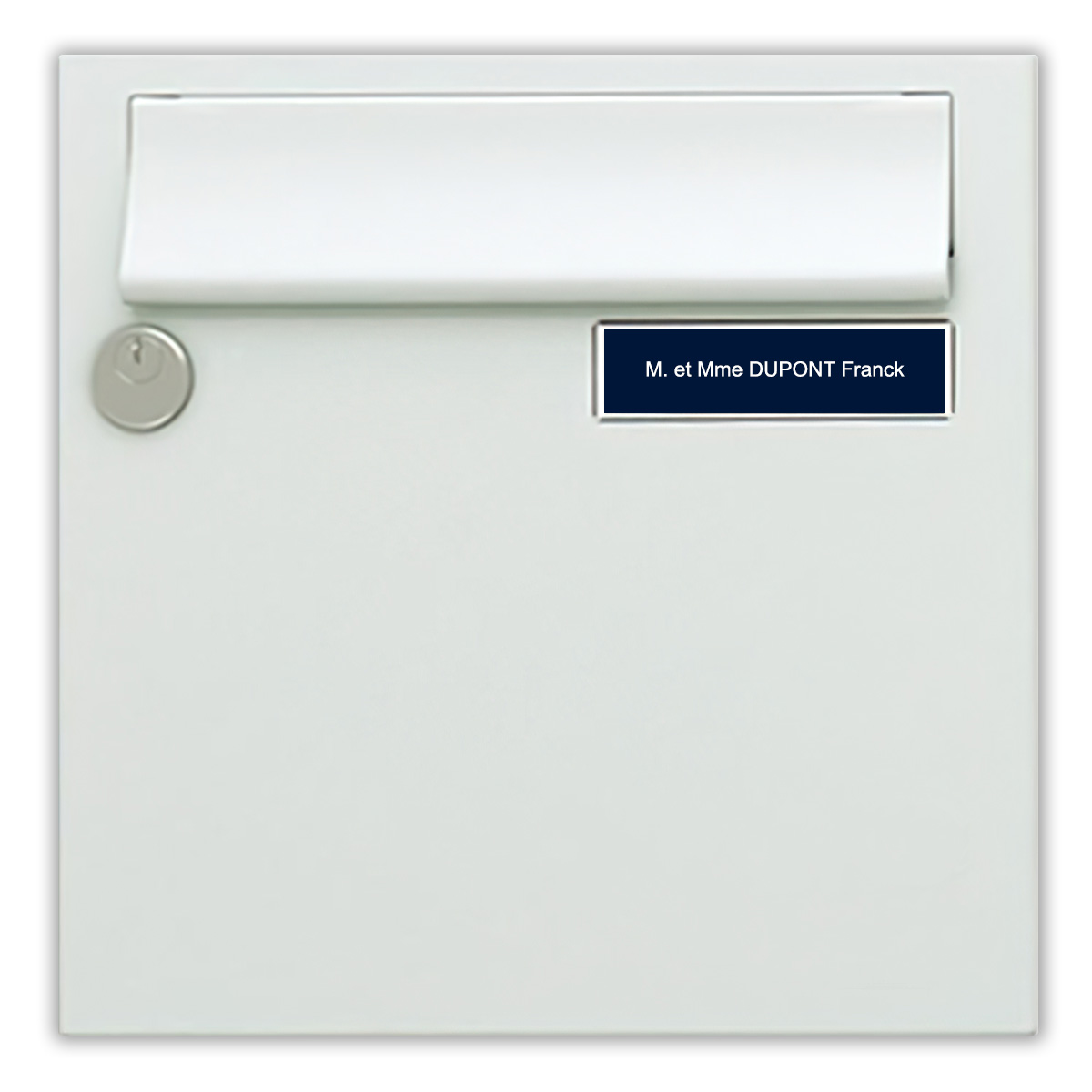 Plaque de boite aux lettre bleu marine