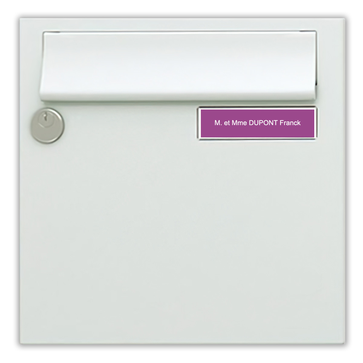 Plaque de boite aux lettre fuschia