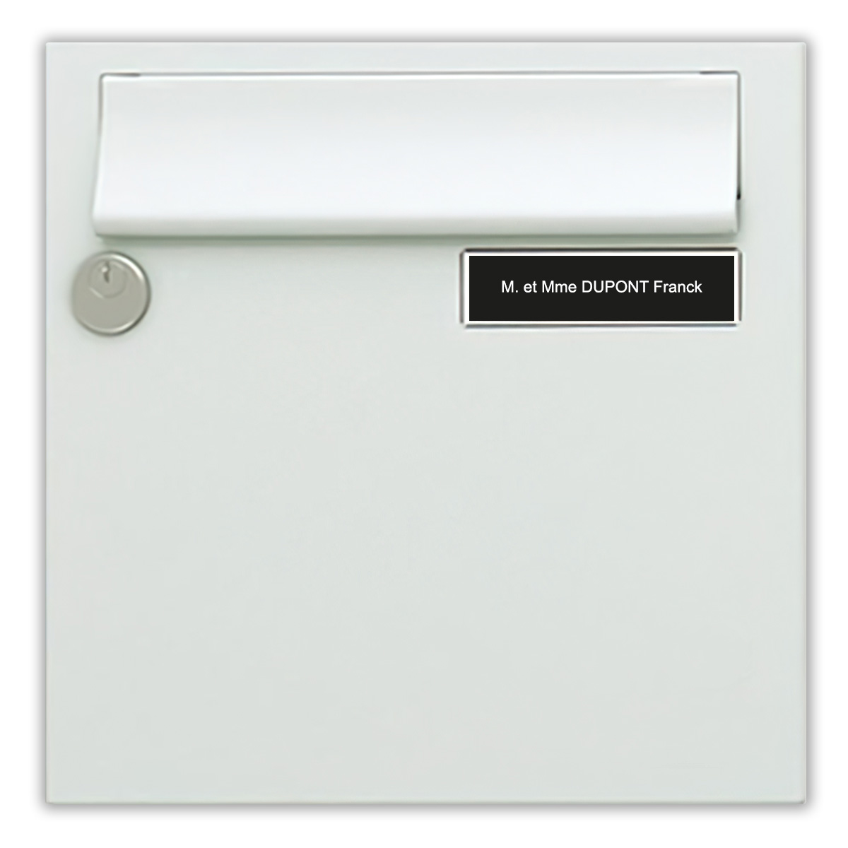 Plaque de boite aux lettre noire