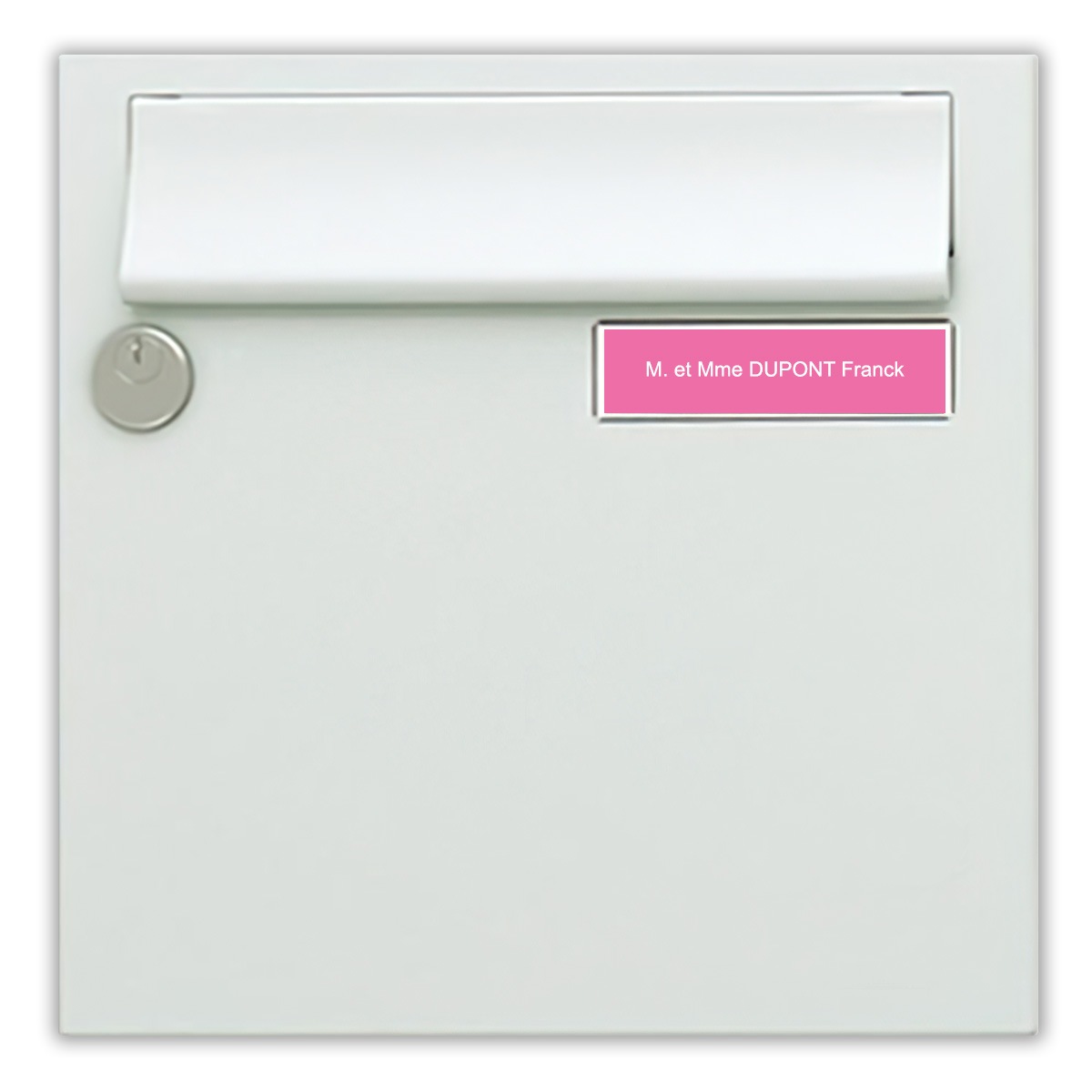 Plaque de boite aux lettre rose