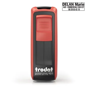 Tampon de poche Pocket Printy 3 lignes